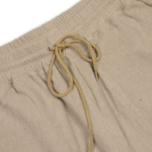 Relaxed terrycloth shorts in Beige cotton mix