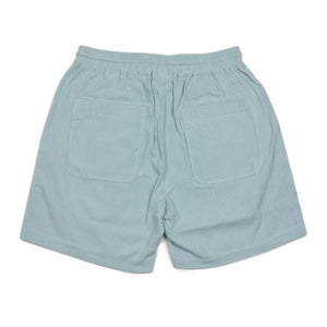 Relaxed terrycloth shorts in Milky Blue cotton mix