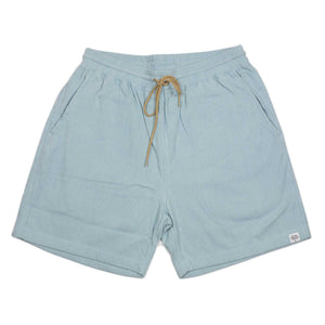 Relaxed terrycloth shorts in Milky Blue cotton mix