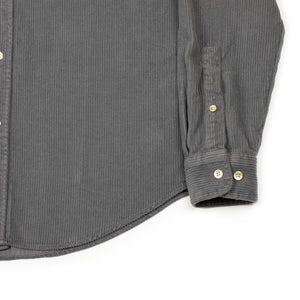 Lobo shirt in anthracite grey heavy cotton corduroy (Restock)