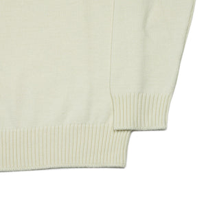 Rollneck sweater in panna ecru superfine merino wool (restock)