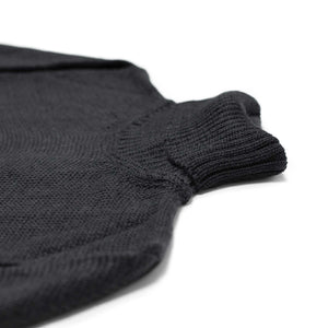 Exclusive Black alpaca & silk rollneck sweater