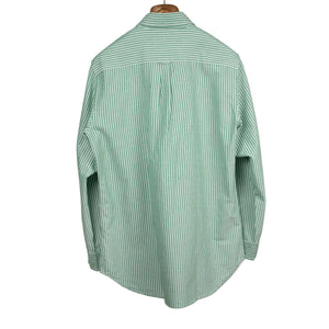 Classic oxford cloth button-down shirt in evergreen stripe (restock)