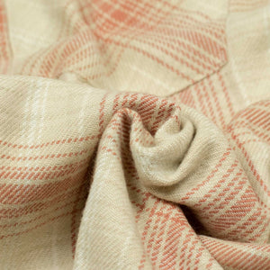 Washed flannel pearlsnap in "Idaho Autumn" rodeo plaid cotton