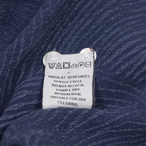Optic camp collar shirt in navy viscose jacquard