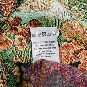 Landscape camp collar shirt in multicolor tapestry