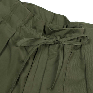 Monitaly Relaxed drawstring pants in olive Vancloth lightweight cotton – No  Man Walks Alone