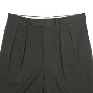 Exclusive Manhattan single-pleated high-rise wide trousers in