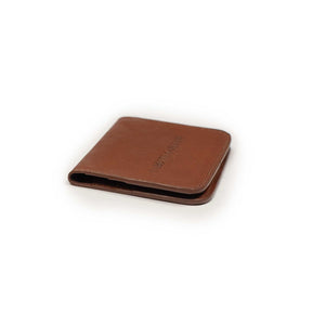 Double card holder in brown Suportlo calf leather