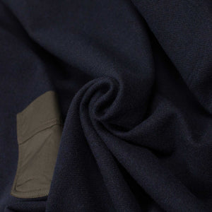 Winter Plage coat in navy virgin wool peacloth
