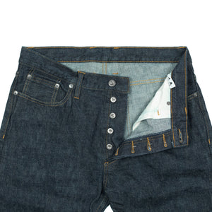 CT-100xk Classic tapered jeans in rinsed indigo Kibata denim (restock)