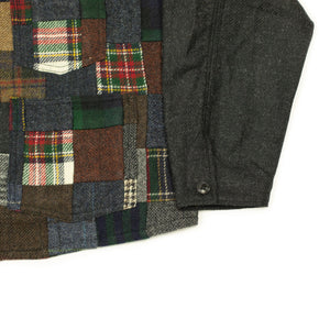 Engineer Jacket in patchwork Abraham Moon wool cloth