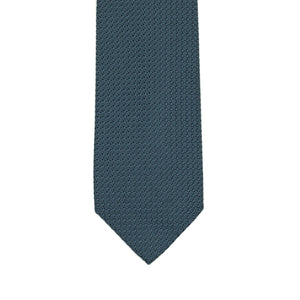 Steel blue silk grenadine tie