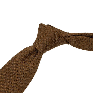 Bronze silk grenadine tie