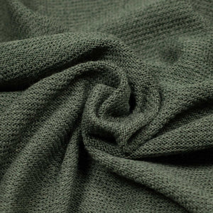 Feystongal knit tee in military green cotton