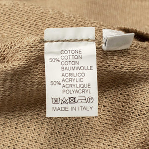Feystongal knit tee in khaki cotton