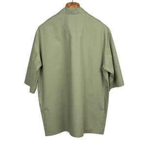 Meydan relaxed shirt in olive cotton poplin