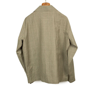 Tisserand Air relaxed jacket in deadstock Prince-of-Wales wool linen
