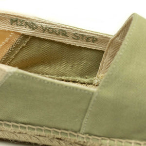 Pablo espadrilles in olive green canvas