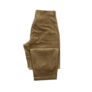 Balloon trousers in golden wide wale cotton corduroy