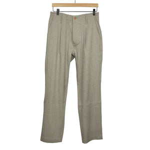 Easy pants in grey birdseye linen viscose