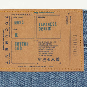 Giftig Regnjakke ledsager Document Straight fit jeans in Japanese stonewashed cotton – No Man Walks  Alone Europe