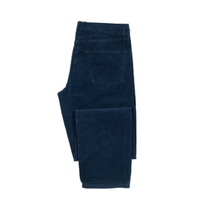 AAcero 5-pocket trousers in midnight navy fine wale cotton corduroy (restock)