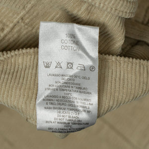 AAcero 5-pocket trousers in beige fine wale cotton corduroy (restock)