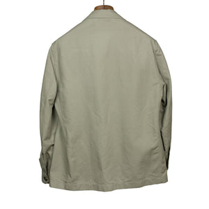 AAbigail unstructured jacket in mushroom linen and cotton