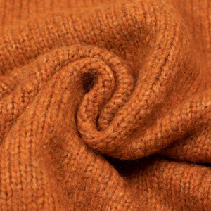 AAmintore wool turtleneck sweater in tangerine alpaca mix