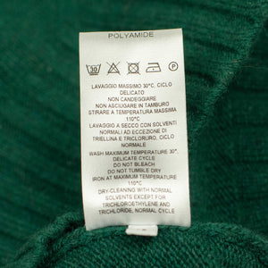 AAmintore turtleneck sweater in pine green fine gauge wool mix  (restock)