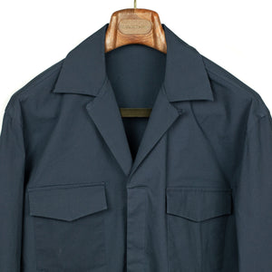 AAlgeri shirt jacket in navy cotton ripstop