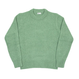 Aappio crewneck sweater in sage green alpaca wool mix (restock)