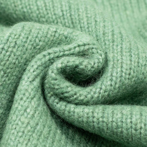 Aappio crewneck sweater in sage green alpaca wool mix (restock)