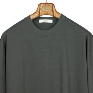 Kimono sleeve t-shirt in charcoal cotton