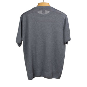 Exclusive short sleeve crewneck tee in grey linen