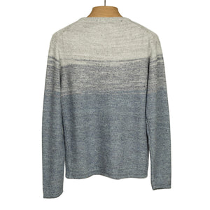 Ombre linen tunic in blue and grey linen