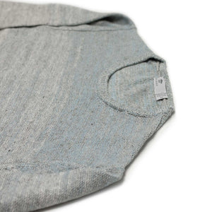 Ombre tunic in light blue and grey gradient linen
