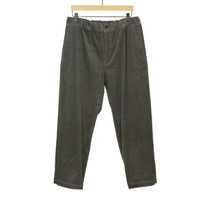 Easy trousers in dusty charcoal cotton corduroy