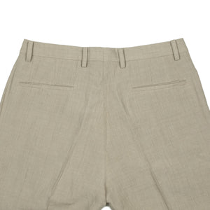 Pleated trousers in natural linen and silk (separates)