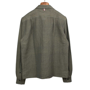 Martand shirt in olive handloom cotton