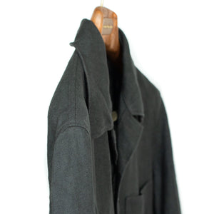 Le Cat Posh Plage jacket in charcoal linen basketweave