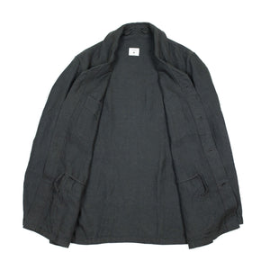 Le Cat Posh Plage jacket in charcoal linen basketweave