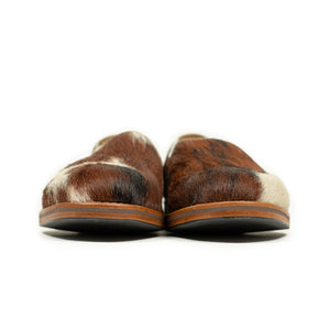 Exclusive Maury sturdy slippers in hair-on Normande calf