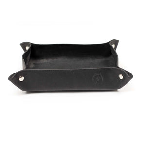 Valet tray in black Suportlo calf leather