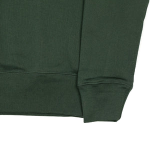 Classic three-thread 346 sweatshirt in 'forest' green cotton