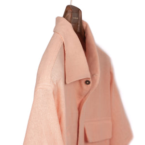 50s Milano Shirt in peach "tropical" gauzy cotton (restock)