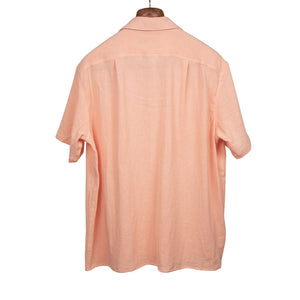 50s Milano Shirt in peach "tropical" gauzy cotton (restock)