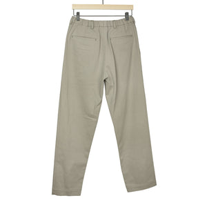 Knaus relaxed easy pants in Granite grey brushed cotton twill