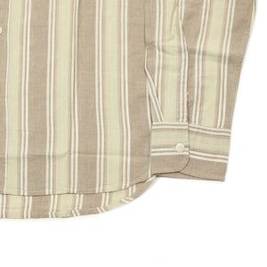 Work shirt in earthstone stripe washed cotton madras